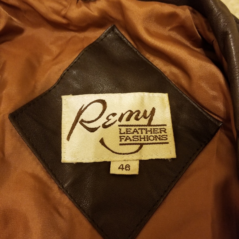 Vintage Remy Brown Leather Jacket